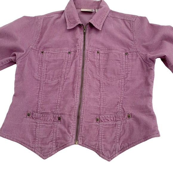 Bill Blass Women’s Small Purple Corduroy Jacket - Picture 4 of 13